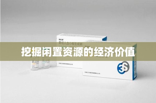 九江挖掘闲置资源的经济价值